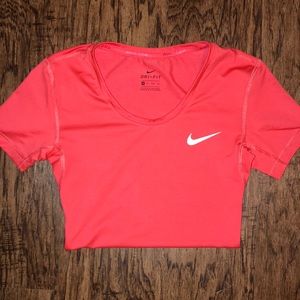 Coral Nike Dry Fit Workout Top